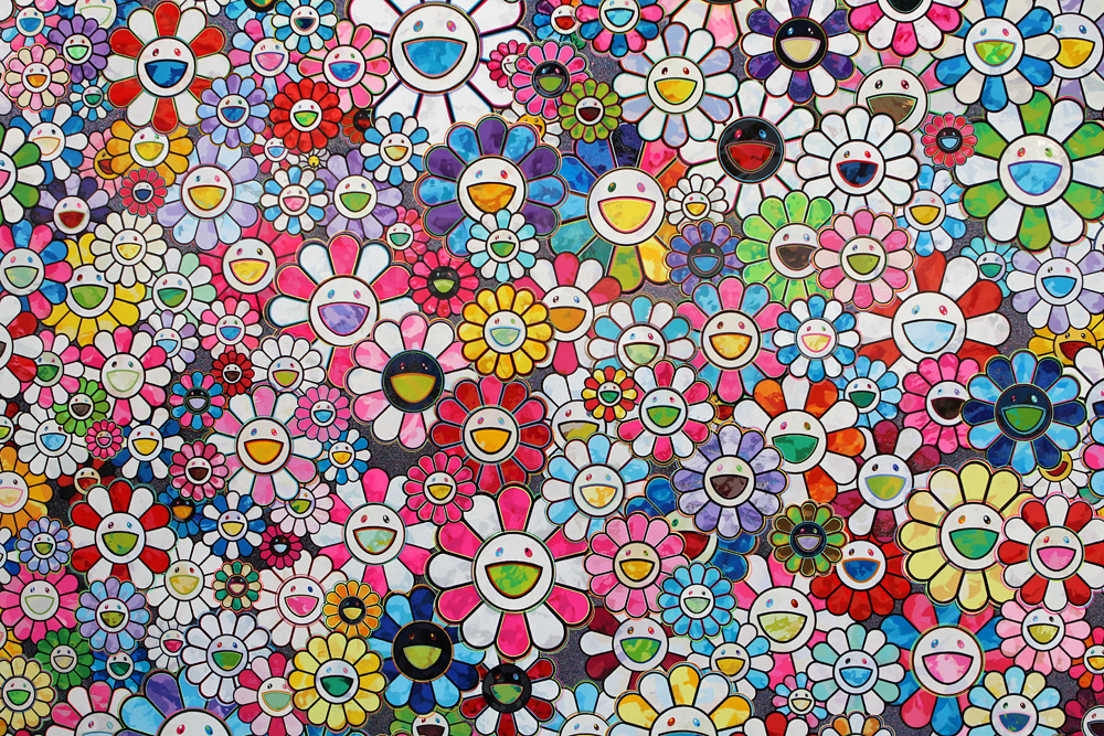 murakami wallpaper,pattern,visual arts,textile,design,art