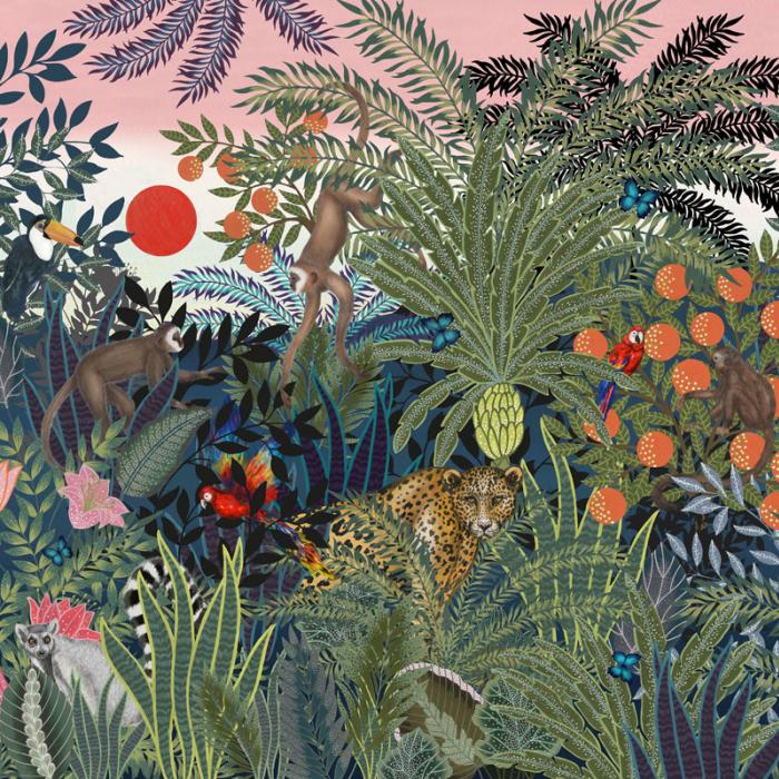 papier peint jungle royaume uni,plante,arbre,jungle,fleur,palmier