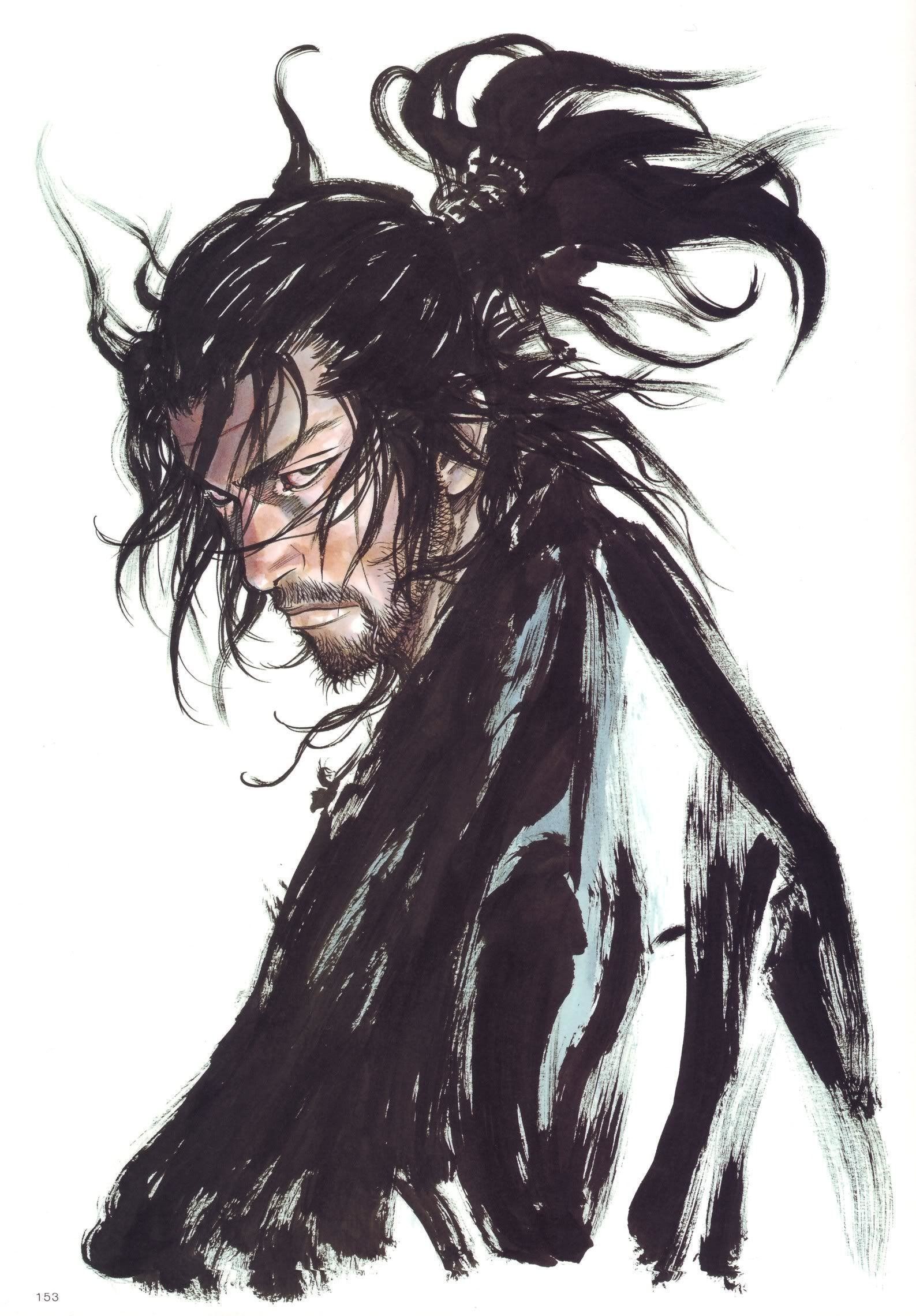 vagabond wallpaper,illustration,drawing,fictional character,art,sketch