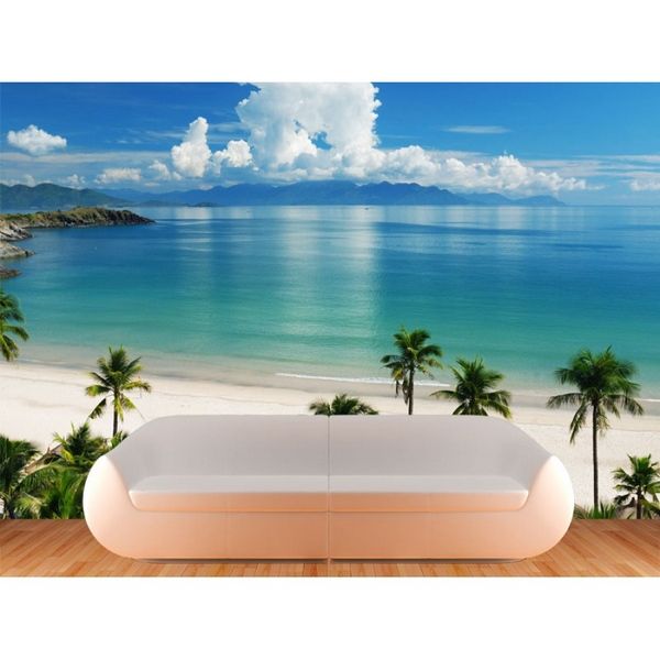 carta da parati a tema spiaggia uk,mobilia,oceano,tavolo,caraibico,murale