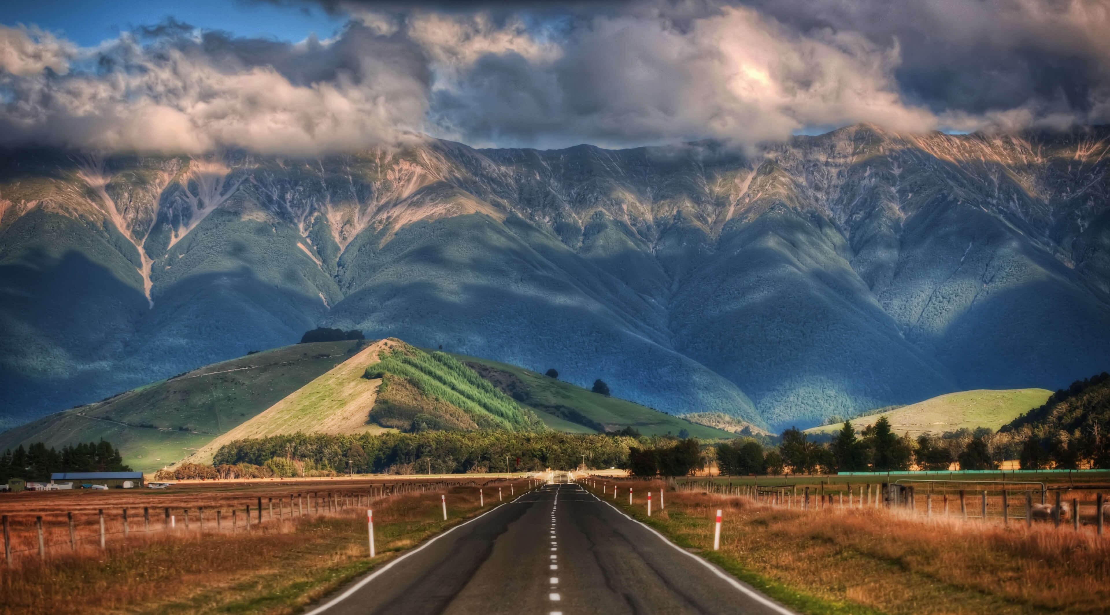 ウェリントン壁紙,空,自然,自然の風景,山,道路