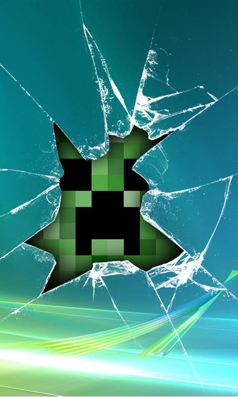 fond d'écran minecraft android,vert,graphique,conception graphique,symbole