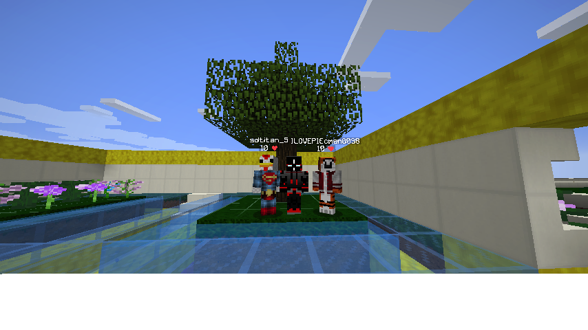 tolle minecraft wallpaper,baum,videospielsoftware,bildschirmfoto,himmel,die architektur