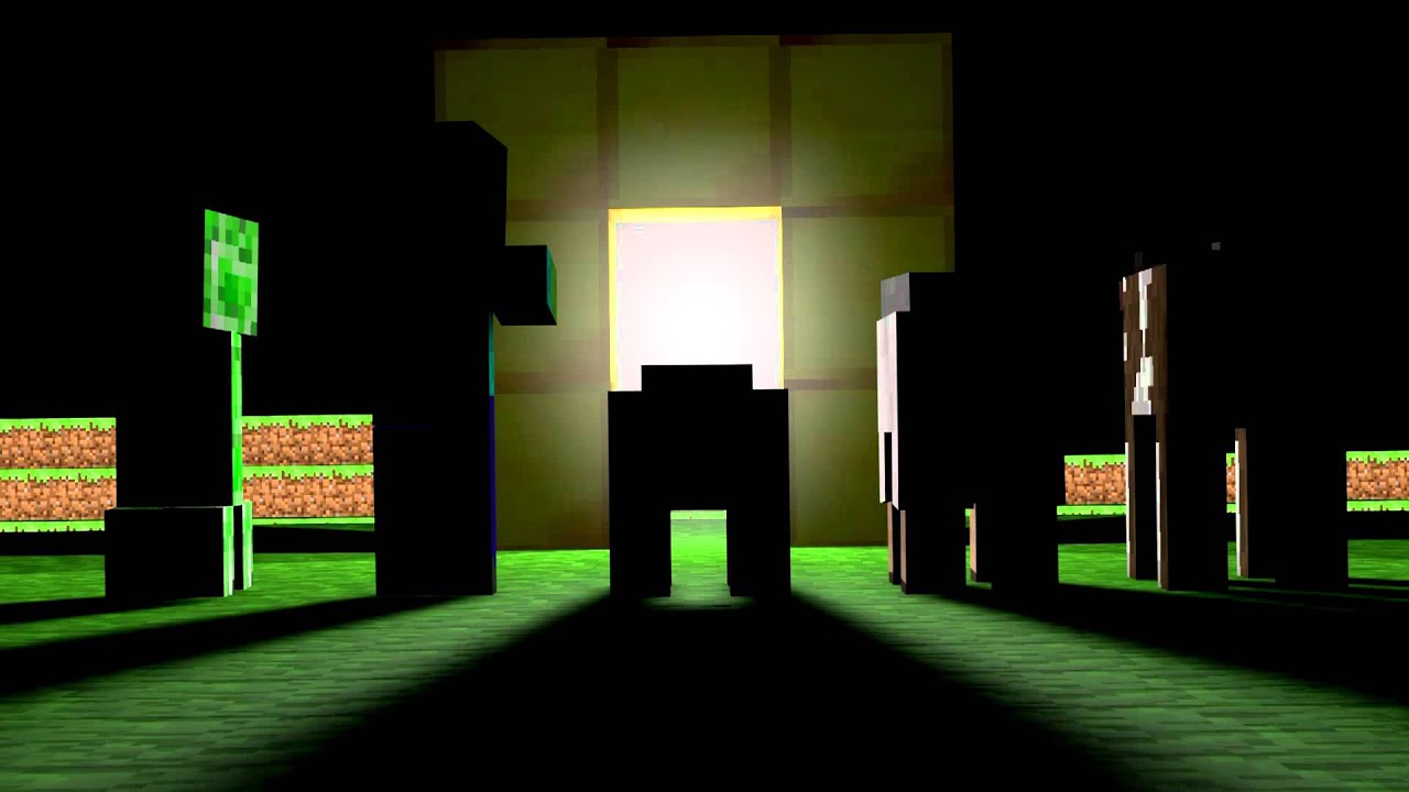 minecraft animation wallpaper,green,light,lighting,architecture,night