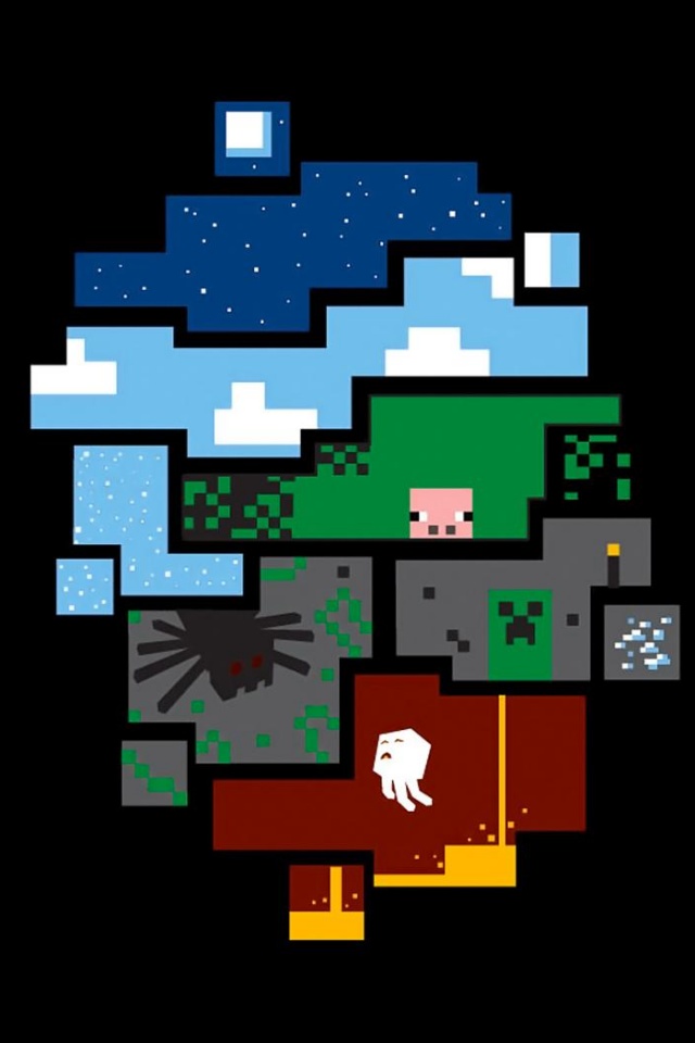 minecraft phone wallpaper,illustration,font,graphic design,fictional character,games