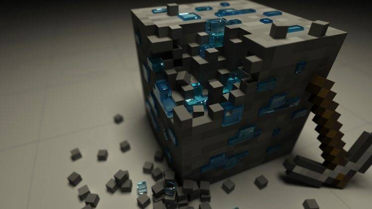 minecraft 3d wallpaper,games,toy,architecture,space