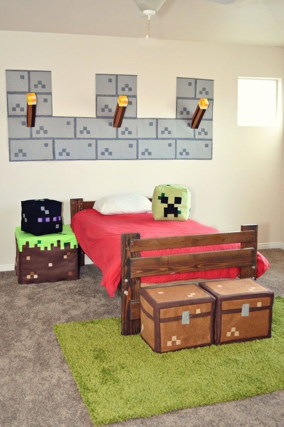 Free Minecraft Bedroom Wallpaper, Minecraft Bedroom Ideas In Real Life