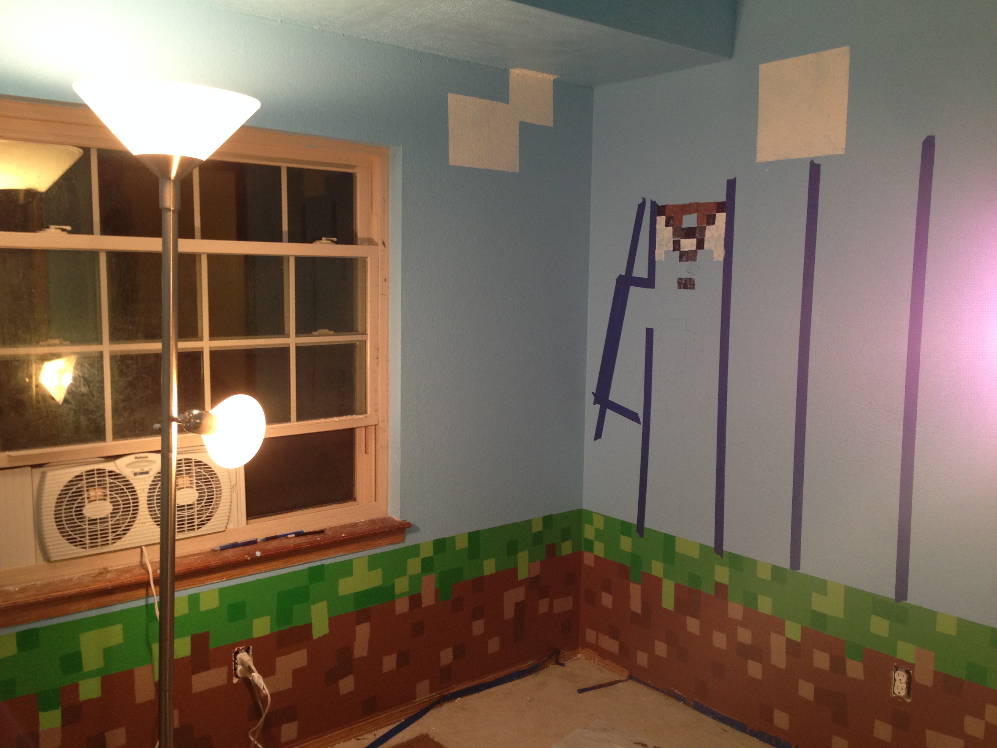 minecraft room wallpaper,room,property,interior design,furniture,wall