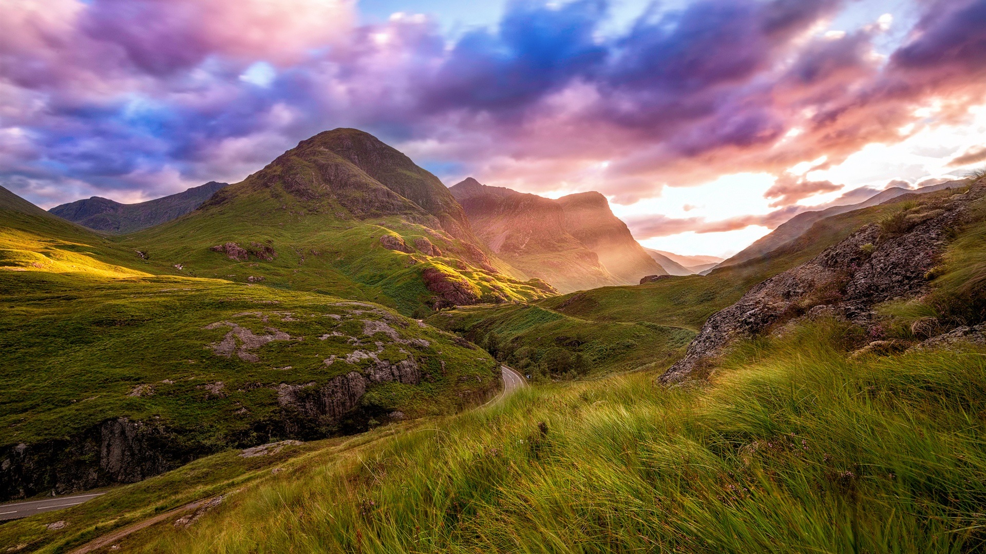 스코틀랜드 아이폰 배경 화면,자연 경관,자연,산,언덕,하늘