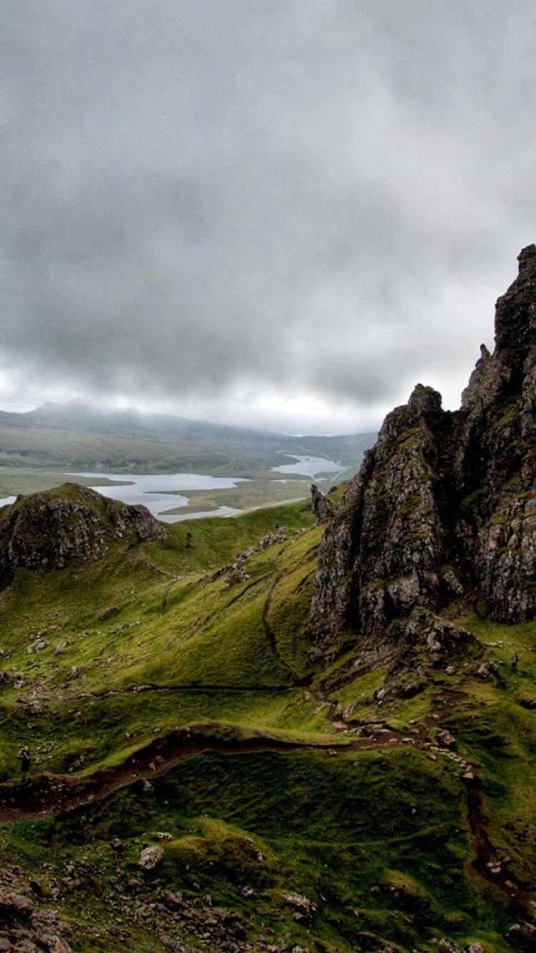 スコットランドのiphoneの壁紙,自然,自然の風景,山,丘,空