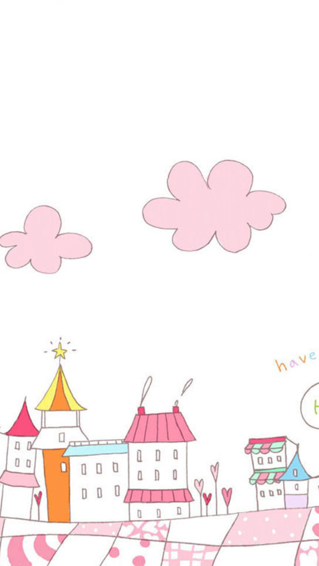 Iphone 5のピンクの壁紙 ピンク 漫画 クリップ アート 図 グラフィックス Wallpaperuse