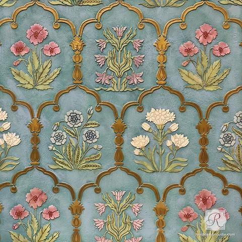 moroccan wallpaper designs,green,pattern,botany,textile,wallpaper