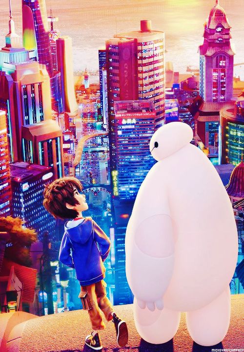 baymax live wallpaper,pink,animated cartoon,city,animation,toy