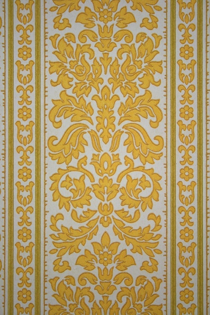 60年代スタイルの壁紙,黄,壁紙,パターン,繊維,視覚芸術