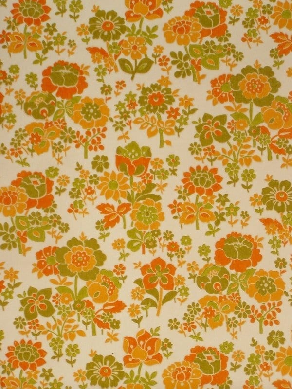 60年代スタイルの壁紙,オレンジ,パターン,包装紙,黄,繊維