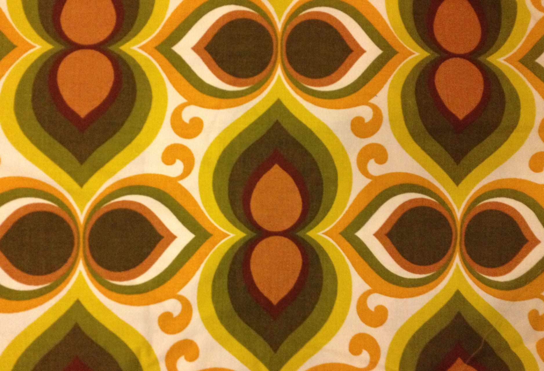 carta da parati stile anni '60,modello,arancia,giallo,verde,simmetria