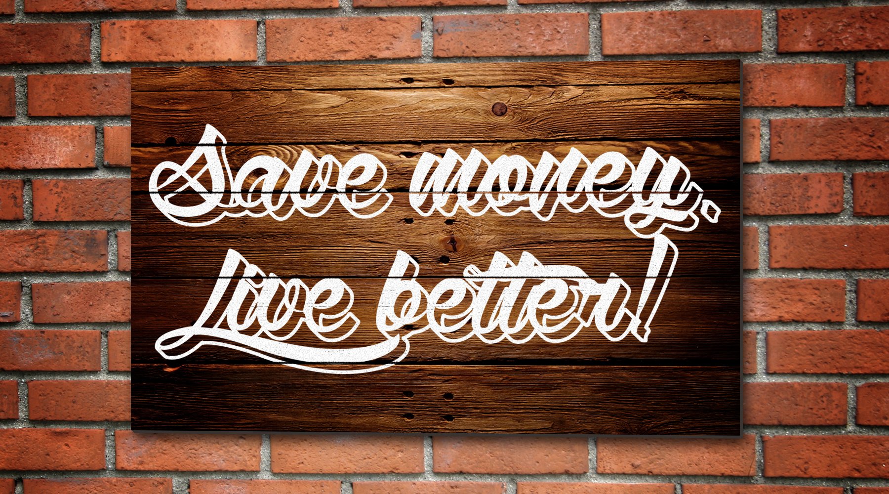 save money wallpaper,font,text,wall,calligraphy,brick