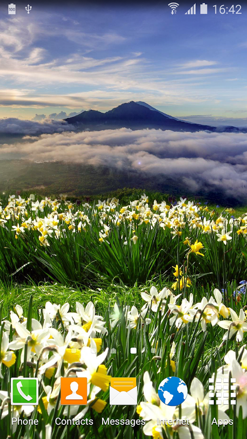 frühling natur live wallpaper,natürliche landschaft,natur,blume,wiese,pflanze