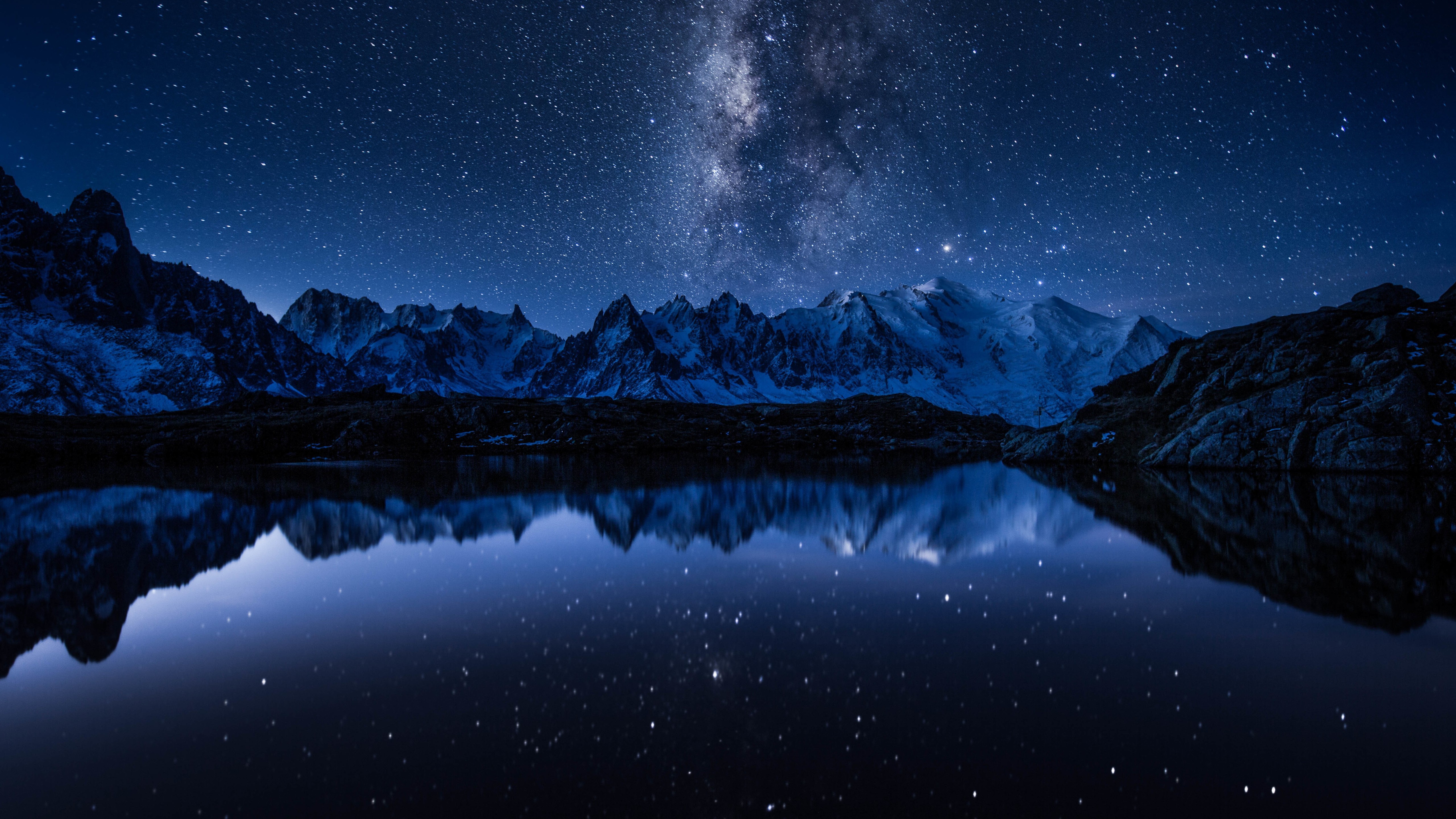 fonds d'écran hd 5120x2880,ciel,la nature,paysage naturel,réflexion,montagne