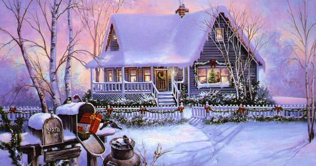 desktop wallpaper collections,winter,snow,house,home,christmas eve