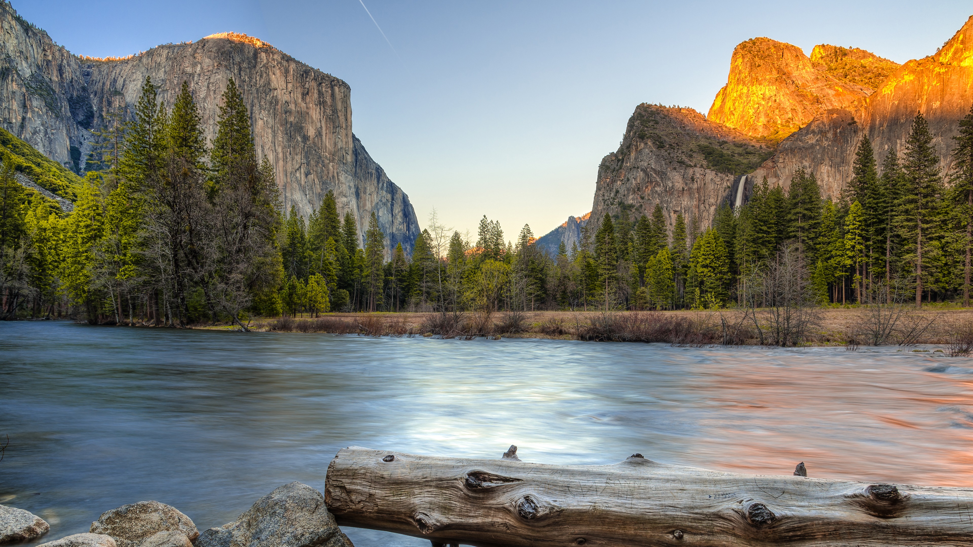 yosemite 4k wallpaper,natural landscape,nature,body of water,mountain,mountainous landforms