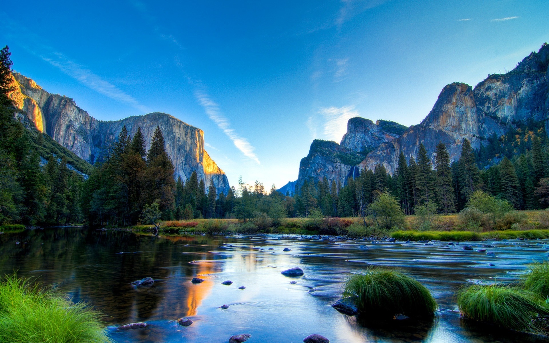 fondo de pantalla del parque nacional de yosemite,paisaje natural,naturaleza,cuerpo de agua,montaña,cielo