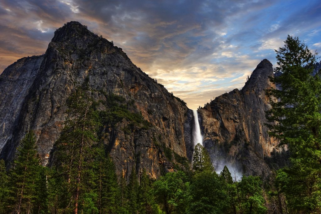 yosemite national park wallpaper,natural landscape,nature,waterfall,mountainous landforms,mountain