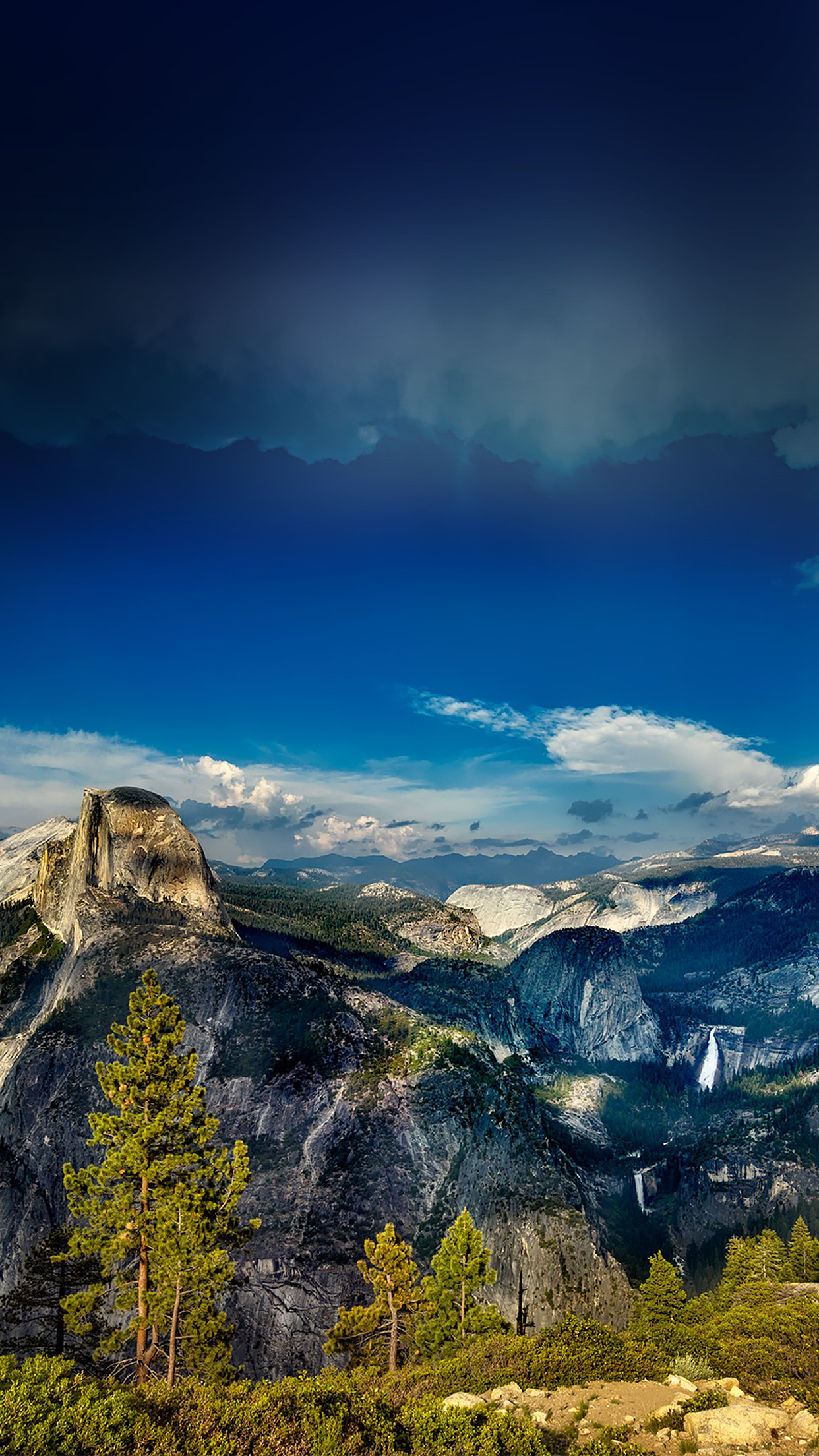 yosemite iphone wallpaper,mountainous landforms,sky,natural landscape,nature,mountain