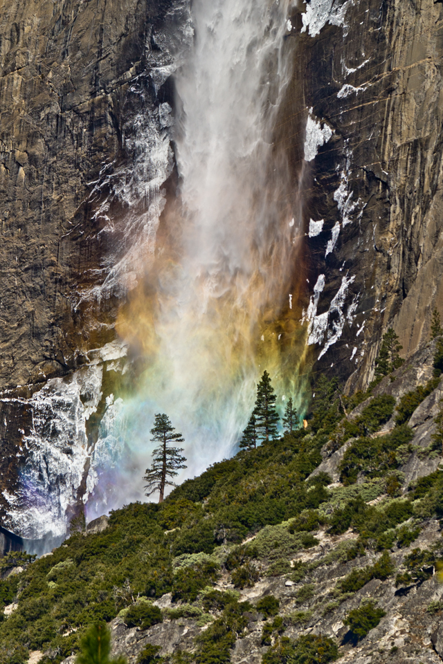 fond d'écran iphone yosemite,la nature,cascade,paysage naturel,formation,roche