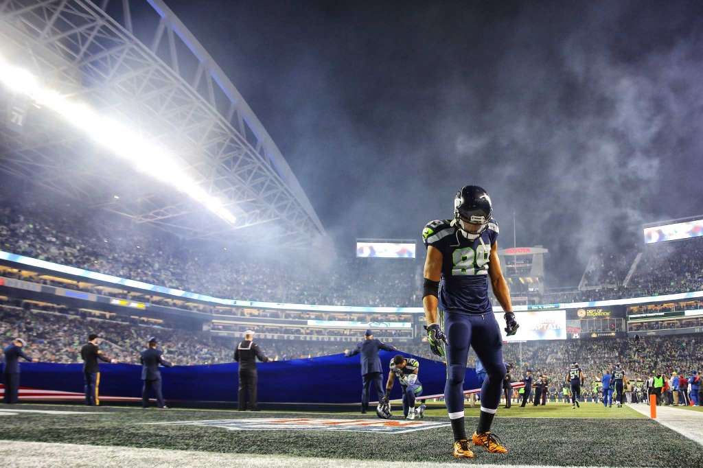 fond d'écran doug baldwin,stade,des sports,joueur,joueur de football,atmosphère