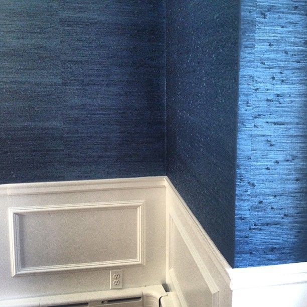 navy grasscloth wallpaper,blue,wall,room,wood,window