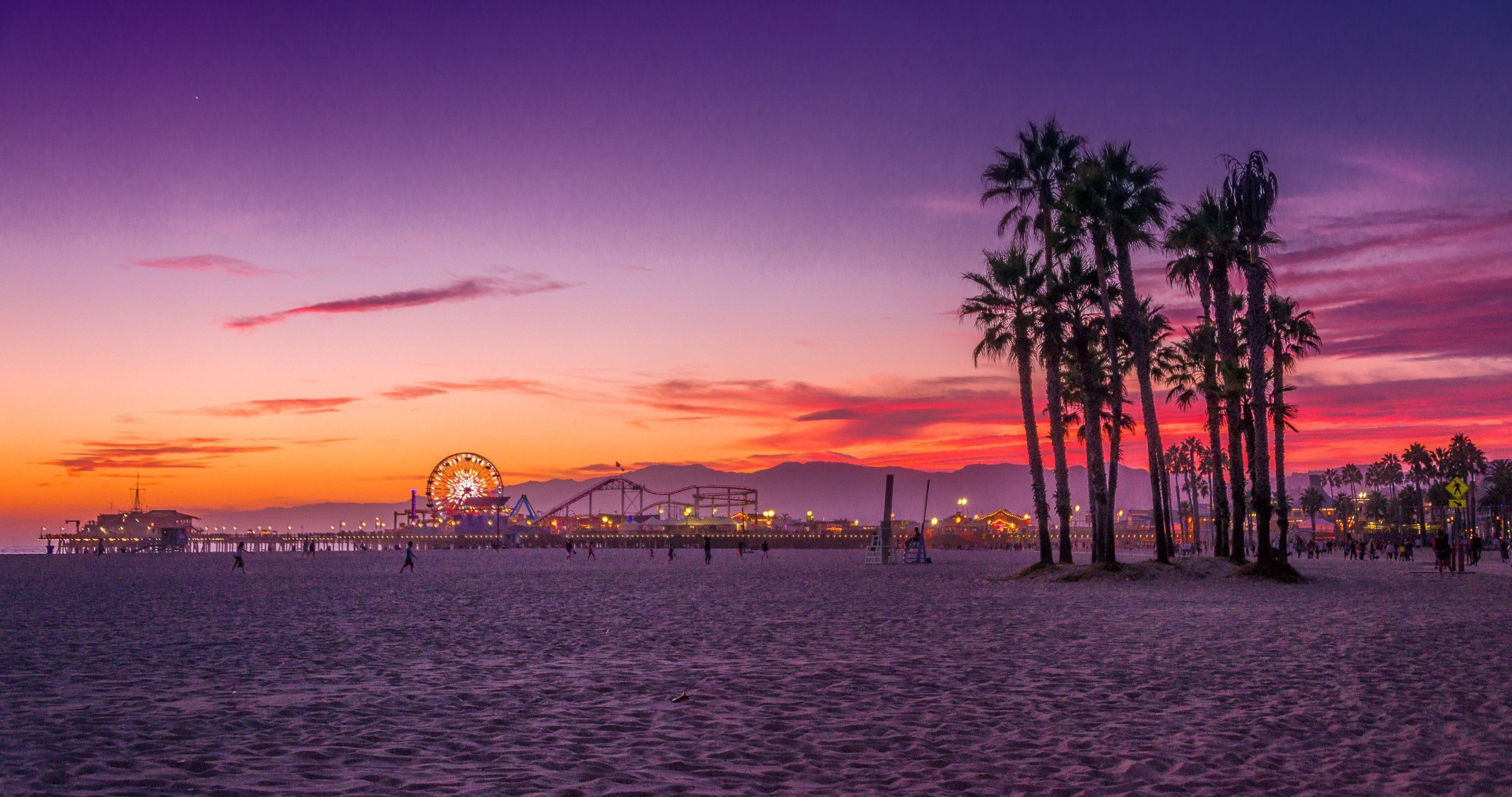 angeles wallpaper,sky,afterglow,sunset,sunrise,horizon