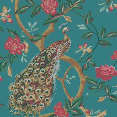 peacock wallpaper for walls,plant,bird,pattern,textile,visual arts