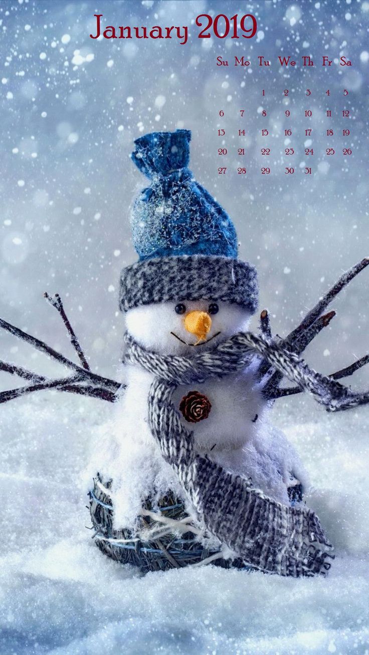 1 월 아이폰 배경 화면,눈사람,눈,서리,겨울