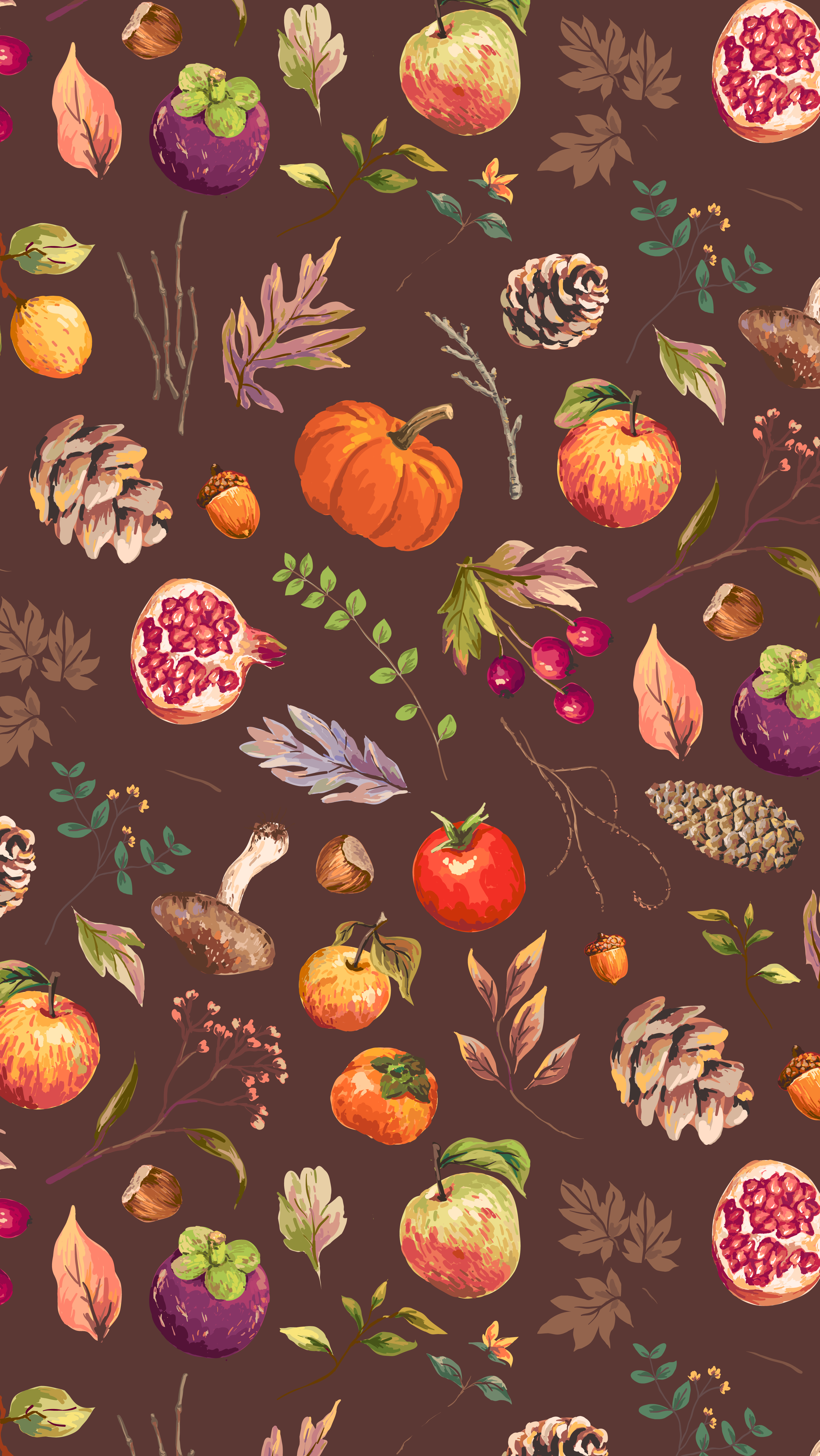 november iphone wallpaper,pattern,orange,design,illustration,leaf