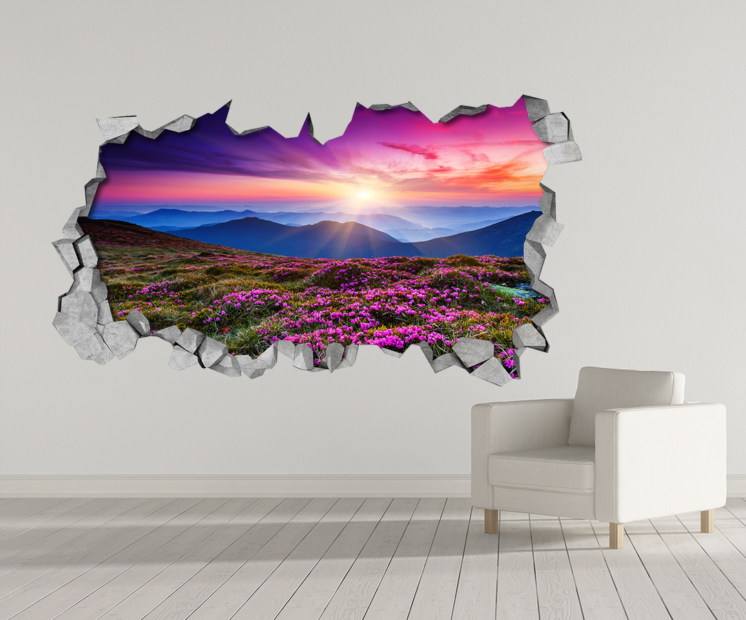papel pintado de paisaje para paredes,pared,púrpura,violeta,cielo,habitación