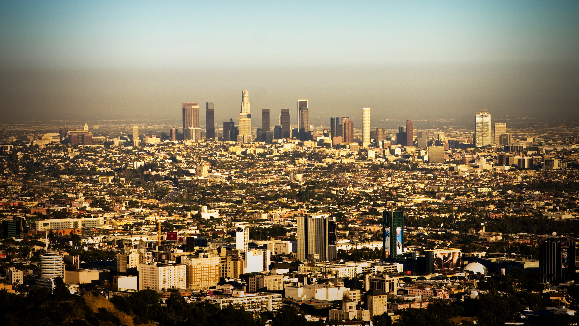 fond d'écran angeles,paysage urbain,ville,zone métropolitaine,zone urbaine,horizon