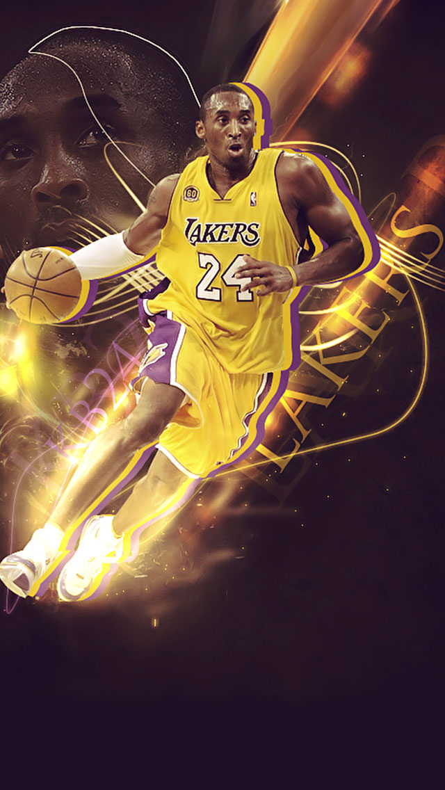 kobe ​​iphone wallpaper,basketball spieler,basketball,basketball bewegt sich,grafikdesign,illustration