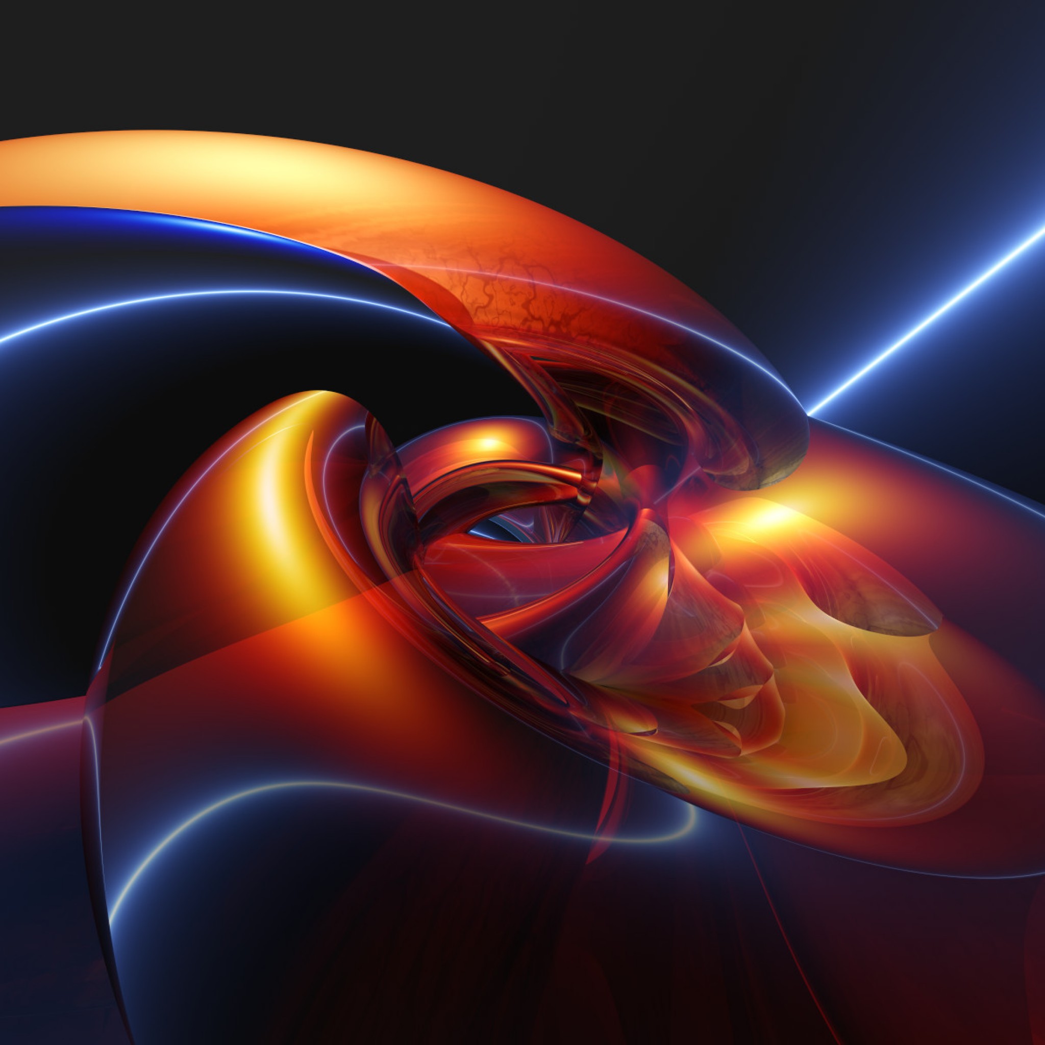 3d wallpaper for ipad,orange,fractal art,light,art,graphic design