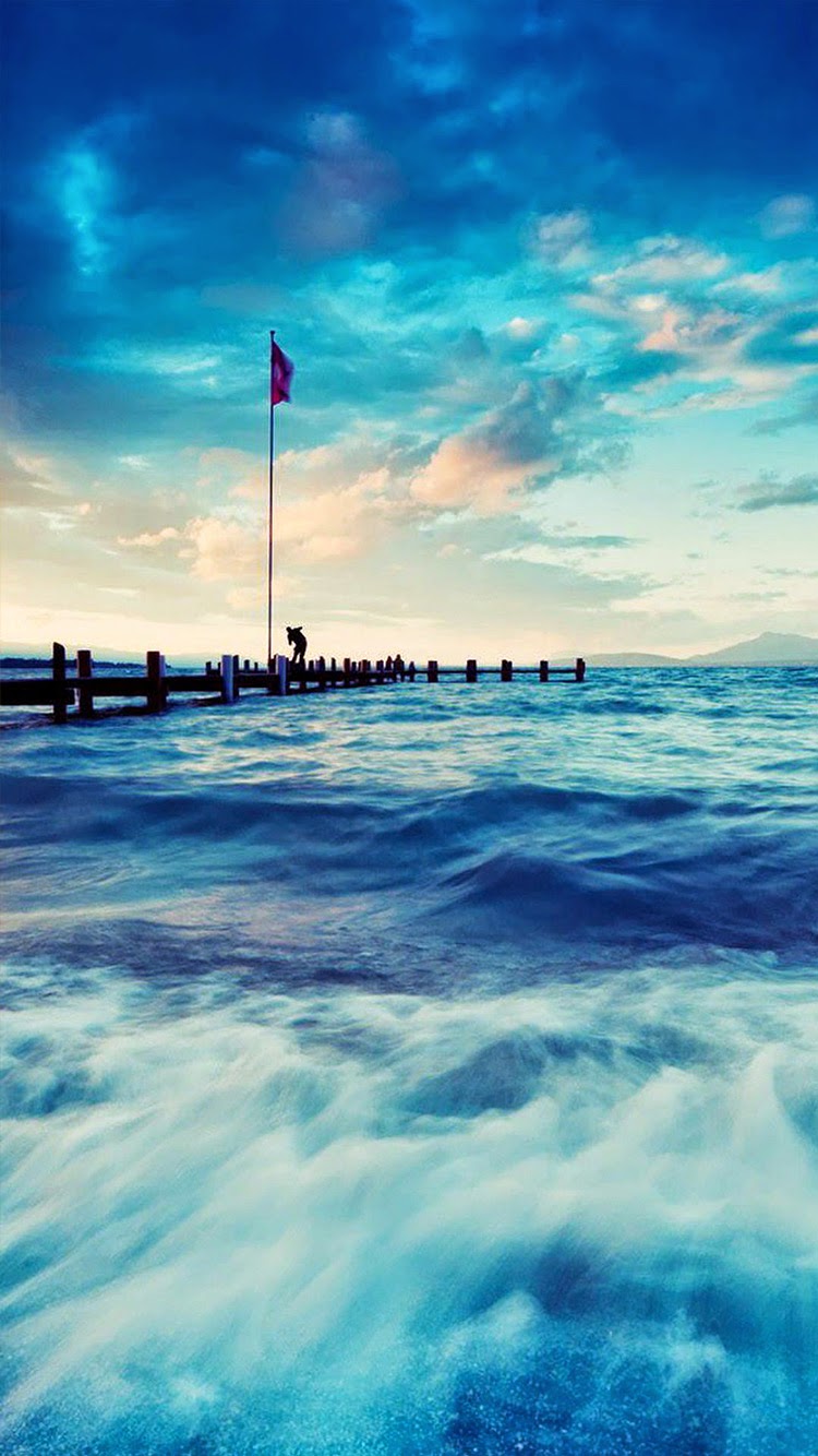 iphoneの壁紙写真,空,自然,海,海洋,青い