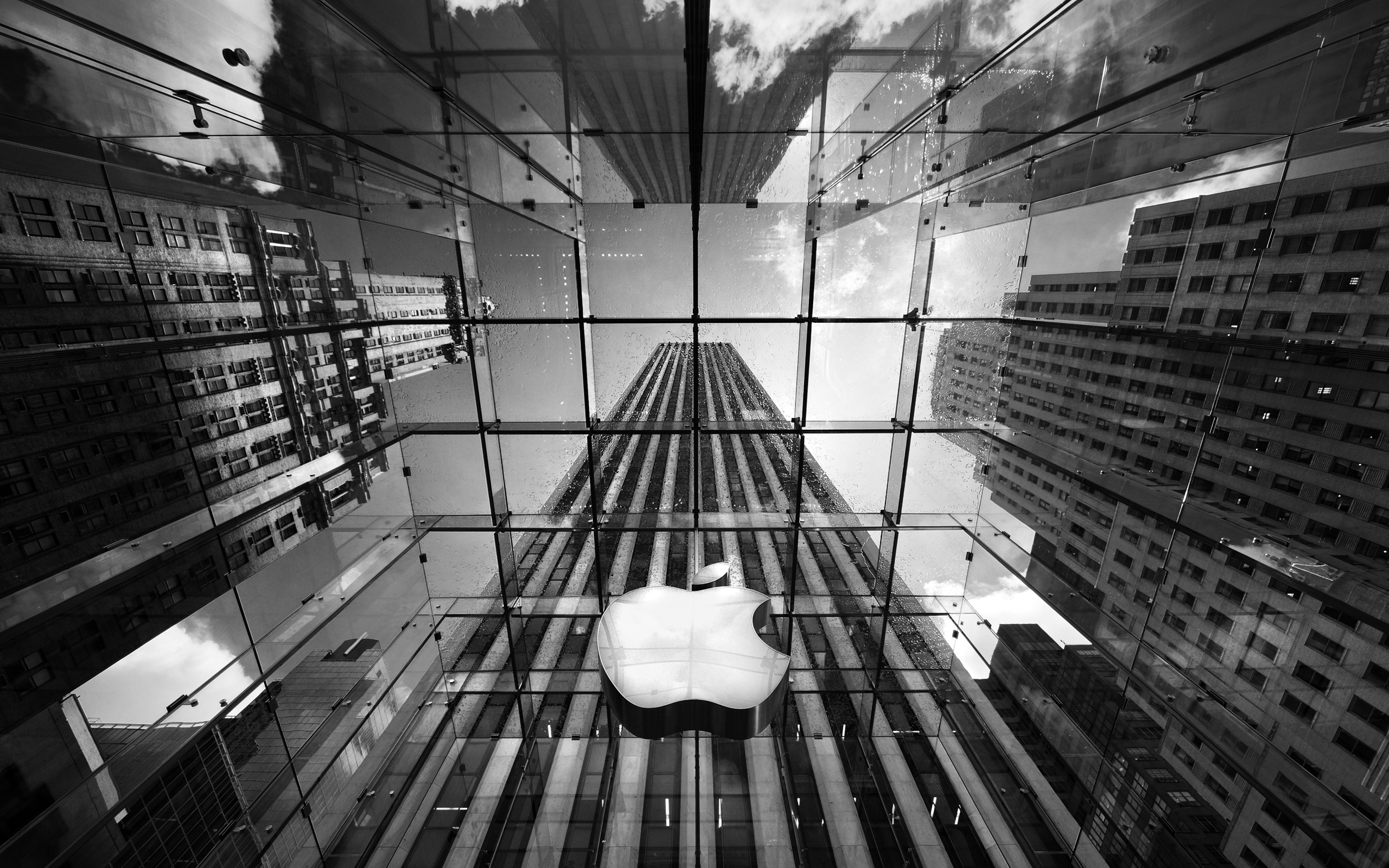 fond d'écran apple store,noir et blanc,monochrome,photographie monochrome,architecture,la photographie