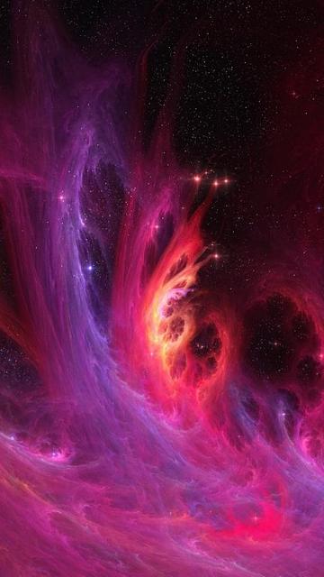 fond d'écran pour ipad pro 12.9,violet,art fractal,cosmos,nébuleuse,objet astronomique