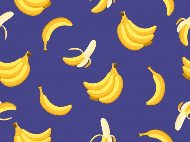 papier peint bananes,jaune,banane,famille de bananes,croissant,modèle