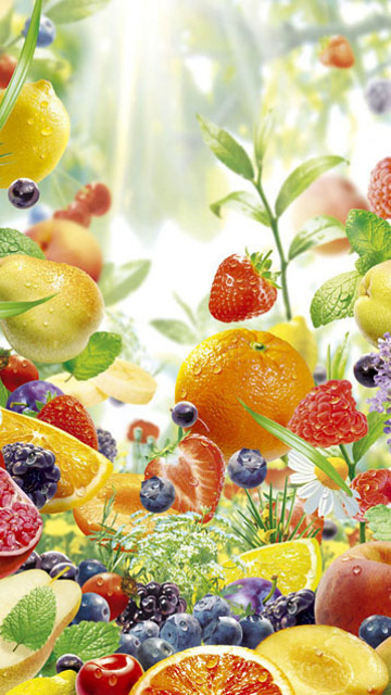 cute fruit wallpaper,natural foods,fruit,food,food group,plant