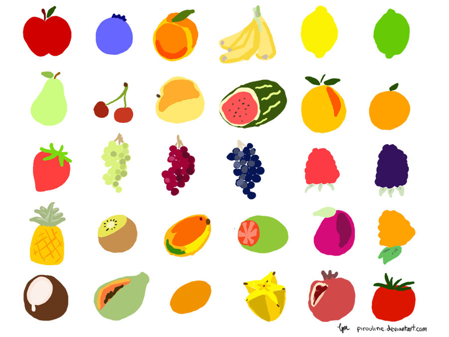fond d'écran mignon de fruits,clipart,jaune,groupe alimentaire,fruit,graphique