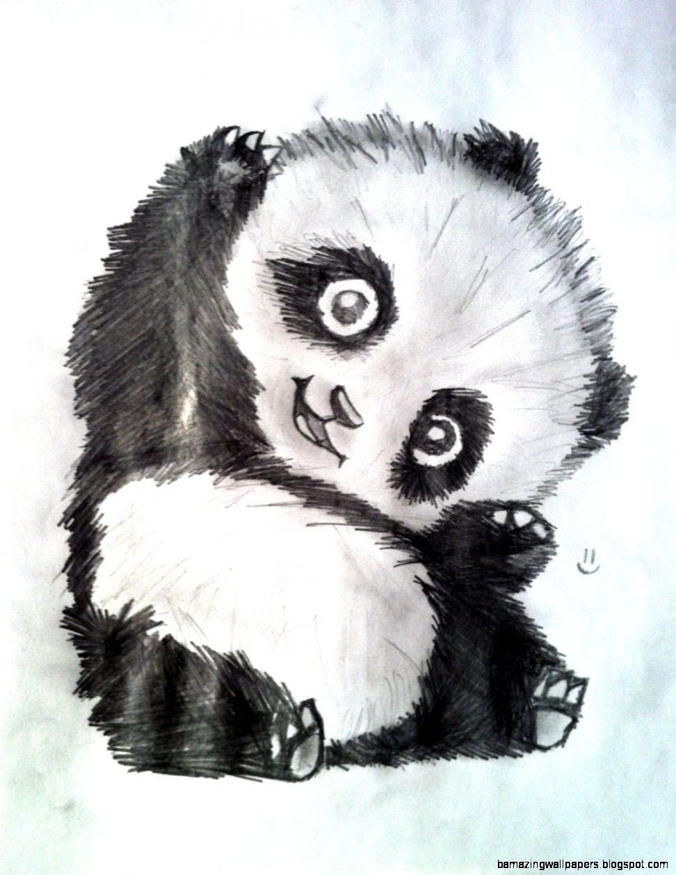 panda tumblr wallpaper,zeichnung,skizzieren,pelz,illustration,kunst