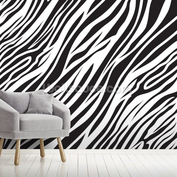 zebra stripe wallpaper,wallpaper,wall,black and white,furniture,room