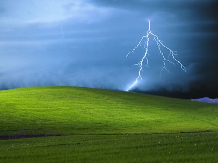 defalt壁紙,雷雨,空,自然,草原,サンダー