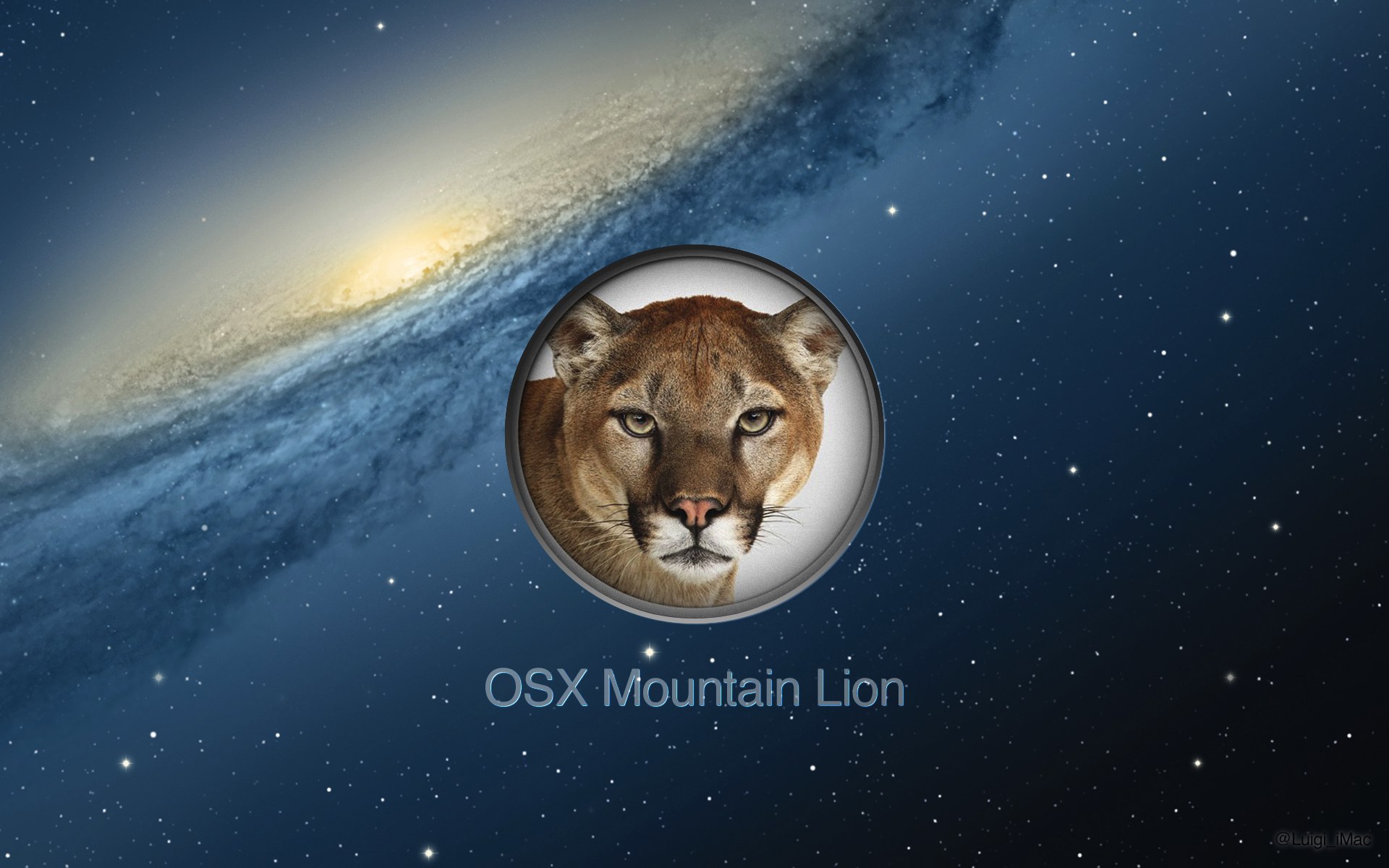 os x lion de montagne fond d'écran,atmosphère,félidés,ciel,faune,espace