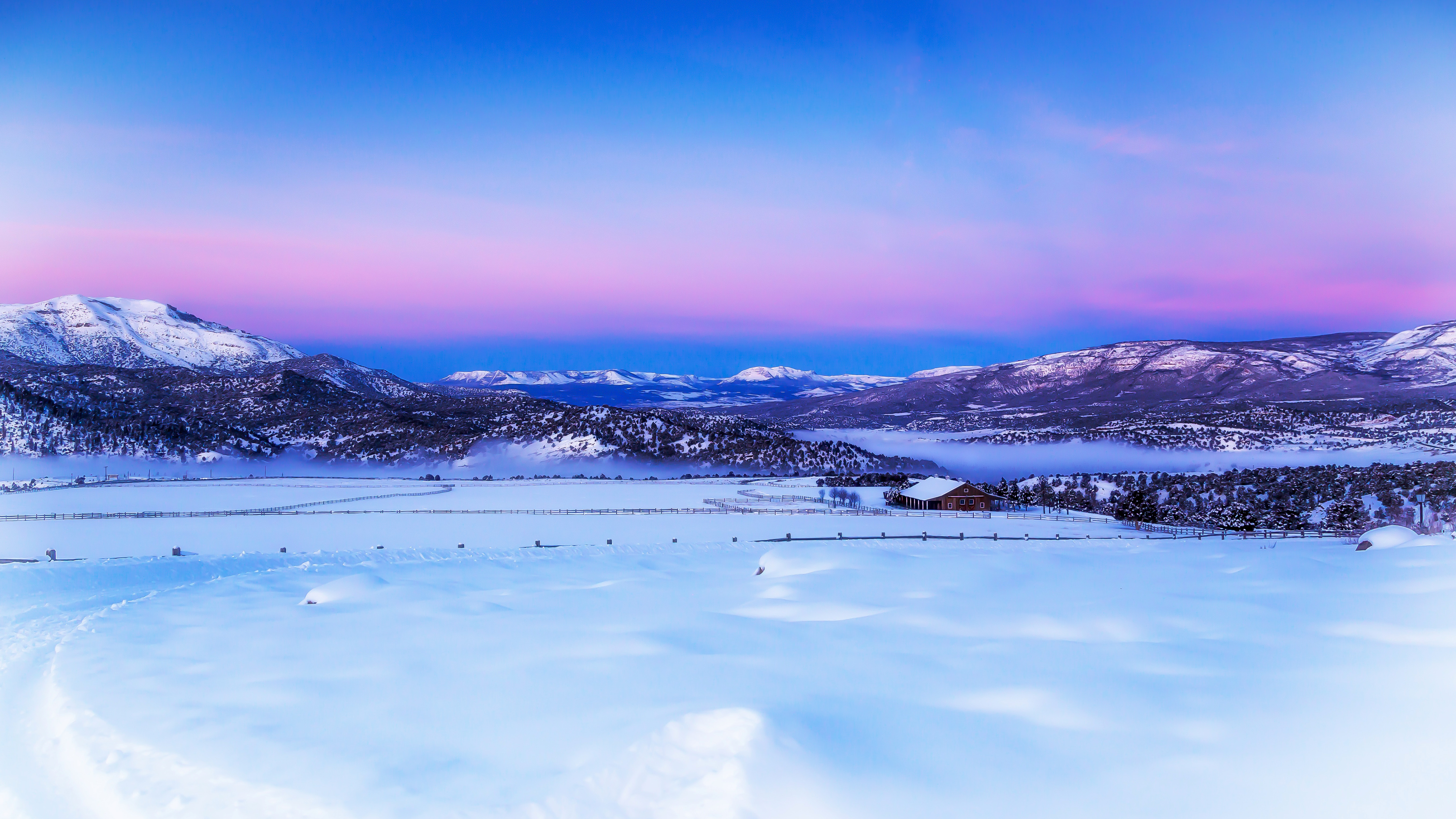 descarga de fondo de pantalla 5k,cielo,nieve,invierno,naturaleza,azul